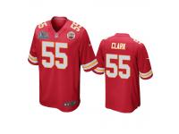 Men Kansas City Chiefs Frank Clark Red Super Bowl LIV Game Jersey