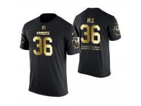 Men Kansas City Chiefs Mack Lee Hill #36 Metall Dark Golden Special Limited Edition Retired Player With Message T-Shirt