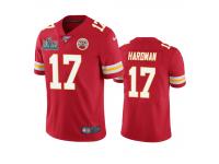 Men Kansas City Chiefs Mecole Hardman Red Super Bowl LIV Vapor Limited Jersey 100th