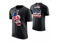 Men Los Angeles Rams Jamon Brown #68 Stars and Stripes 2018 Independence Day American Flag T-Shirt