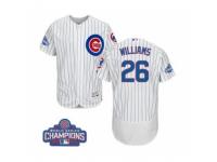 Men Majestic Chicago Cubs #26 Billy Williams White 2016 World Series Champions Flexbase Authentic Collection MLB Jersey