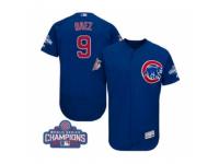 Men Majestic Chicago Cubs #9 Javier Baez Royal Blue 2016 World Series Champions Flexbase Authentic Collection MLB Jersey