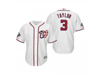 Men Michael A. Taylor Washington Nationals White 2019 World Series Champions Cool Base Alternate Jersey