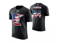 Men Minnesota Vikings Jaleel Johnson #94 Stars and Stripes 2018 Independence Day American Flag T-Shirt