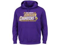 Men Minnesota Vikings Majestic Purple 2015 NFC North Division Champions Pullover Hoodie