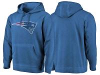 Men New England Patriots Navy Shadow Washed Logo Pullover Hoodie