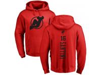 Men New Jersey Devils #16 Steve Santini Adidas Red One Color Backer Pullover Hoodie NHL Jersey