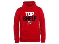 Men New Jersey Devils Top Shelf Pullover Hoodie - Scarlet