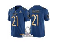 Men New York Giants #21 Landon Collins NFC 2017 Pro Bowl Blue Gold Limited Jersey