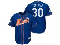 Men New York Mets #30 Michael Conforto 2017 Spring Training Grapefruit League Patch Royal Cool Base Jersey