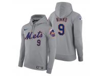 Men New York Mets Brandon Nimmo Nike Gray Road Hoodie