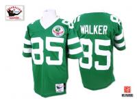 Men NFL New York Jets #85 Wesley Walker Throwback Home Green Mitchell and Ness Jersey