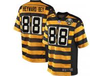 Men NFL Pittsburgh Steelers #88 Darrius HeywardBey Throwback Nike 80th Anniversary GoldBlack Game Jersey