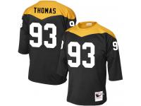 Men NFL Pittsburgh Steelers #93 Cam Thomas Authentic Elite 1967 Throwback Home Nike Black Jersey