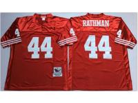 Men NFL San Francisco 49ers #44 Tom Rathman Red Throwback Jerseys