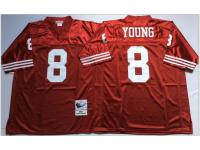 Men NFL San Francisco 49ers #8 Steve Young Team Color Throwback Jersey