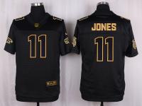 Men Nike Atlanta Falcons #11 Julio Jones Pro Line Black Gold Collection Jersey