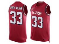 Men Nike Atlanta Falcons #33 Blidi Wreh-Wilson Limited Red Player Name & Number Tank Top NFL Jersey