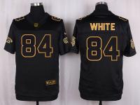Men Nike Atlanta Falcons #84 Roddy White Pro Line Black Gold Collection Jersey
