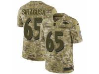 Men Nike Baltimore Ravens #65 Nico Siragusa Limited Camo 2018 Salute to Service NFL Jersey