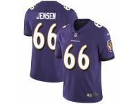 Men Nike Baltimore Ravens #66 Ryan Jensen Purple Team Color Vapor Untouchable Limited Player NFL Jersey