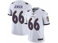 Men Nike Baltimore Ravens #66 Ryan Jensen White Vapor Untouchable Limited Player NFL Jersey