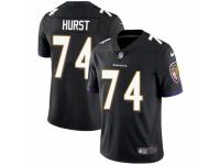 Men Nike Baltimore Ravens #74 James Hurst Black Alternate Vapor Untouchable Limited Player NFL Jersey