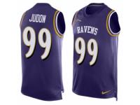 Men Nike Baltimore Ravens #99 Matt Judon Elite Purple Player Name & Number Tank Top NFL Jersey