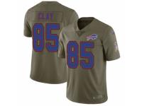 Men Nike Buffalo Bills #85 Charles Clay Limited Olive 2017 Salute to Service NFL Jersey