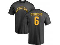 Men Nike Caleb Sturgis Ash One Color - NFL Los Angeles Chargers #6 T-Shirt