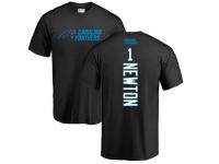 Men Nike Cam Newton Black Backer - NFL Carolina Panthers #1 T-Shirt