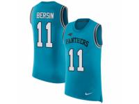 Men Nike Carolina Panthers #11 Brenton Bersin Limited Blue Rush Player Name & Number Tank Top NFL Jersey