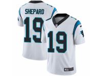 Men Nike Carolina Panthers #19 Russell Shepard White Vapor Untouchable Limited Player NFL Jersey
