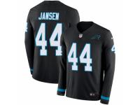 Men Nike Carolina Panthers #44 J.J. Jansen Limited Black Therma Long Sleeve NFL Jersey