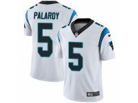 Men Nike Carolina Panthers #5 Michael Palardy White Vapor Untouchable Limited Player NFL Jersey