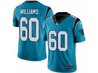Men Nike Carolina Panthers #60 Daryl Williams Blue Alternate Vapor Untouchable Limited Player NFL Jersey