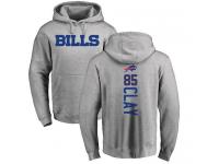 Men Nike Charles Clay Ash Backer - NFL Buffalo Bills #85 Pullover Hoodie