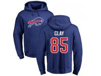 Men Nike Charles Clay Royal Blue Name & Number Logo - NFL Buffalo Bills #85 Pullover Hoodie