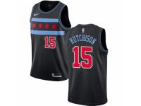 Men Nike Chicago Bulls #15 Chandler Hutchison Black NBA Jersey - City Edition