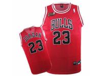 Men Nike Chicago Bulls #23 Michael Jordan Swingman Red Champions Patch Throwback NBA Jersey