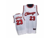 Men Nike Chicago Bulls #23 Michael Jordan Swingman White Crabbed Typeface Throwback NBA Jersey