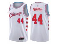 Men Nike Chicago Bulls #44 Nikola Mirotic  White NBA Jersey - City Edition