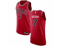 Men Nike Chicago Bulls #7 Justin Holiday Red Road NBA Jersey - Icon Edition