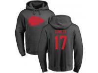 Men Nike Chris Conley Ash One Color - NFL Kansas City Chiefs #17 Pullover Hoodie