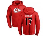 Men Nike Chris Conley Red Name & Number Logo - NFL Kansas City Chiefs #17 Pullover Hoodie