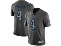 Men Nike Dallas Cowboys #4 Dak Prescott Gray Static Vapor Untouchable Game NFL Jersey