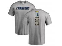 Men Nike Dan Fouts Ash Backer - NFL Los Angeles Chargers #14 T-Shirt
