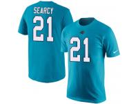 Men Nike Da'Norris Searcy Blue Rush Pride Name & Number - NFL Carolina Panthers #21 T-Shirt