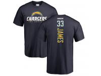 Men Nike Derwin James Navy Blue Backer - NFL Los Angeles Chargers #33 T-Shirt