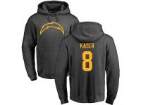 Men Nike Drew Kaser Ash One Color - NFL Los Angeles Chargers #8 Pullover Hoodie